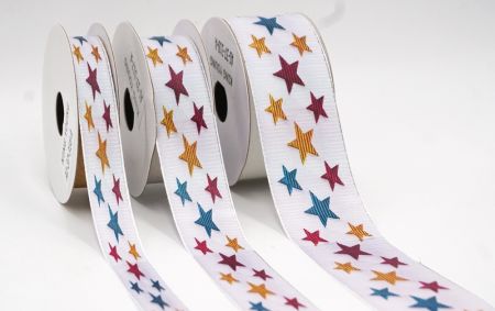 Mehrfarbige Sterne Jacquardband_AI-KN